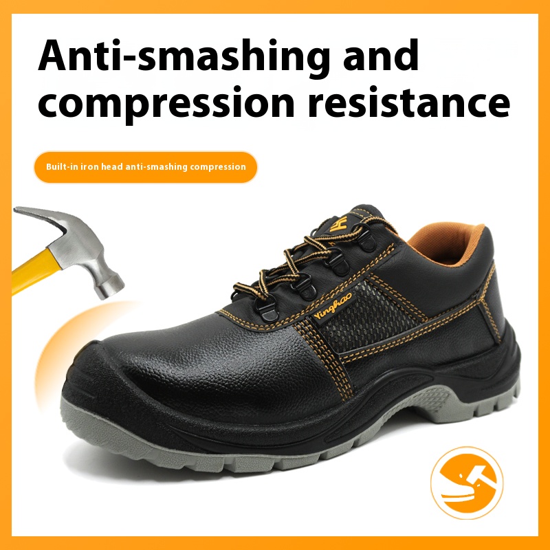 Leather Shoe Polish - Sapatos de proteção de trabalho anti-esmagamento
