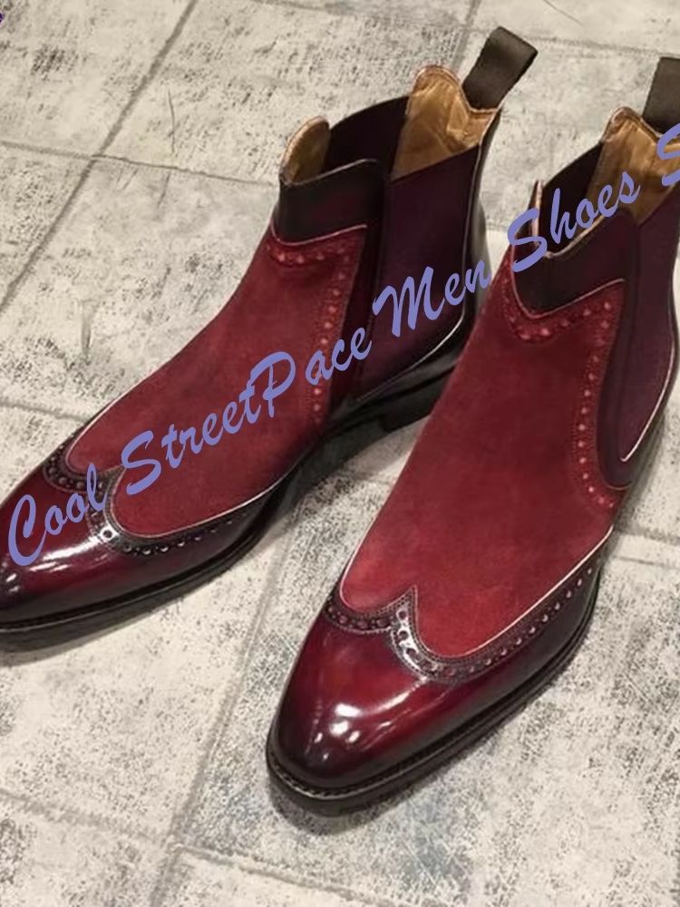 Botas Chelsea Vintage Vermelha - Leather Shoe Polish avaliação e preço