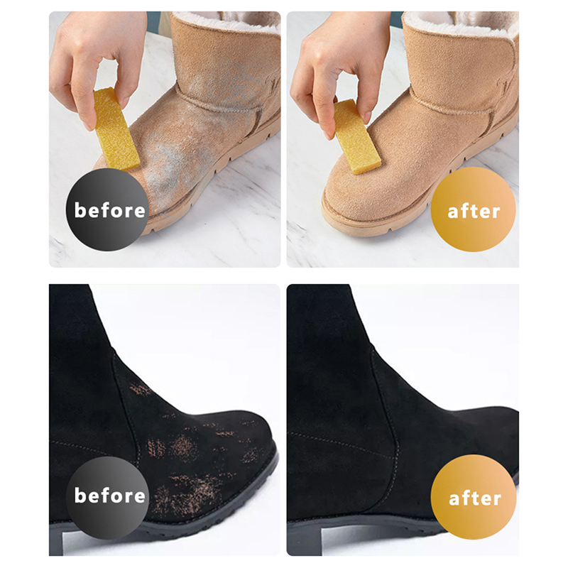 Borracha de limpeza camurça fo - Shoe Cleaning Brush avaliação e preço