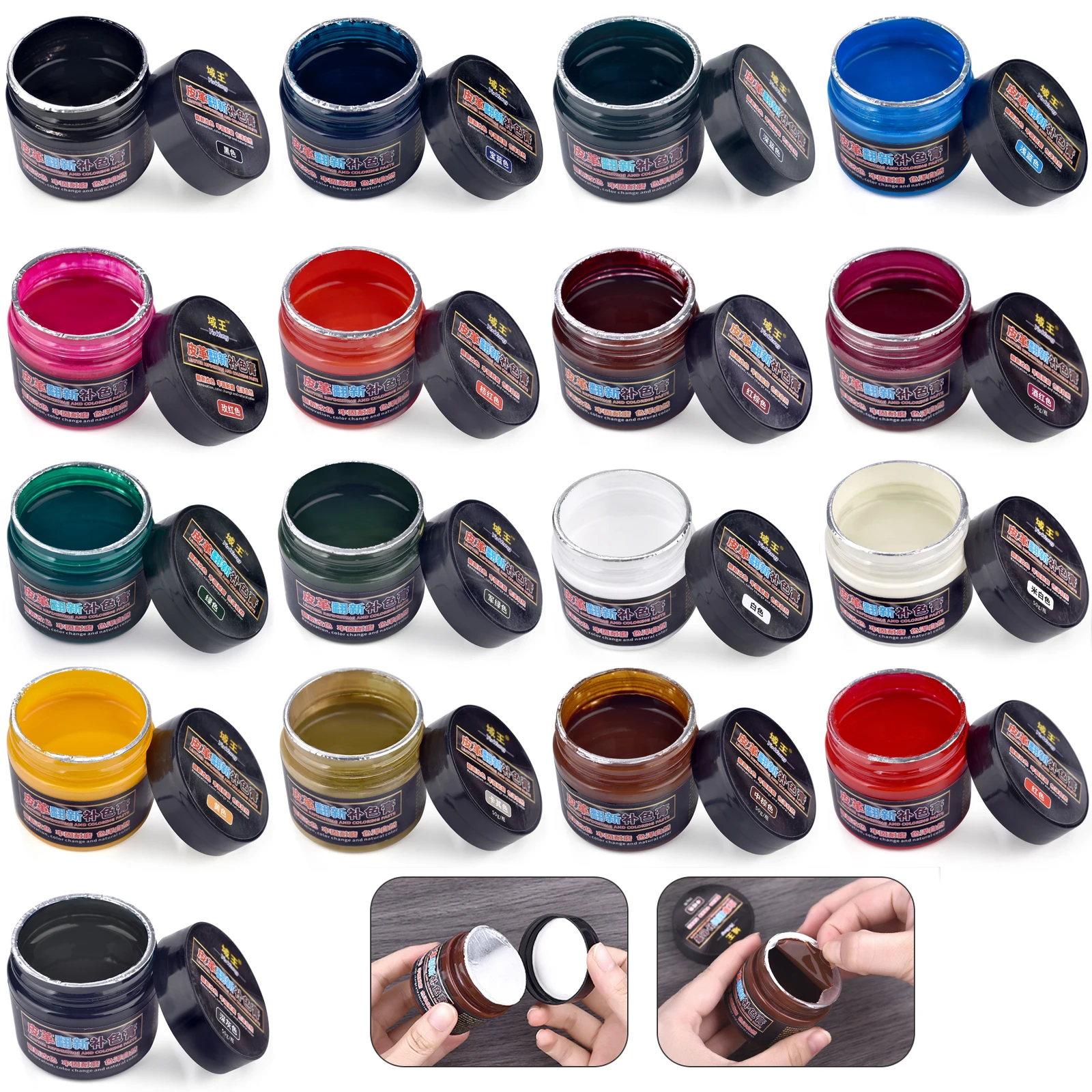 50g reparação de couro pintura - Leather Shoe Polish avaliação e preço