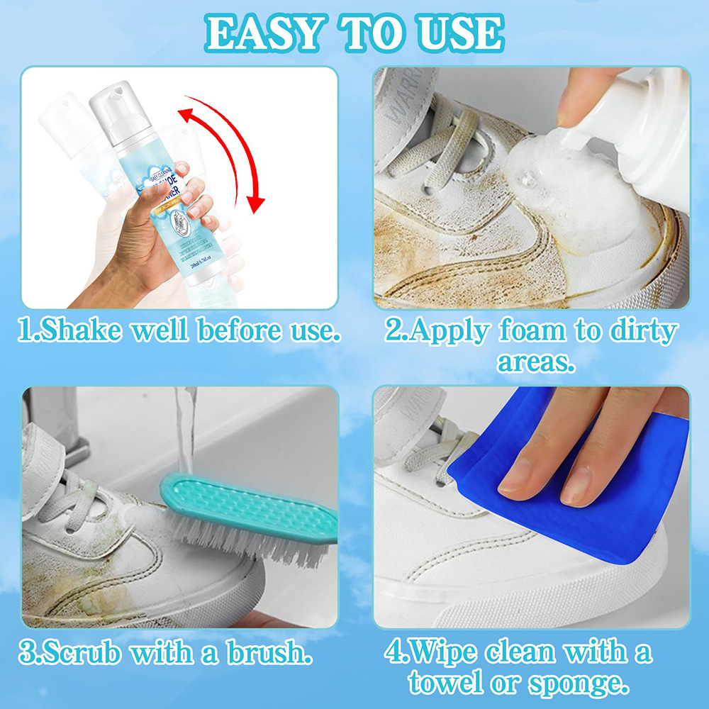 Kit de limpeza de sapatos, lim - Sneaker Care Spray avaliação e preço